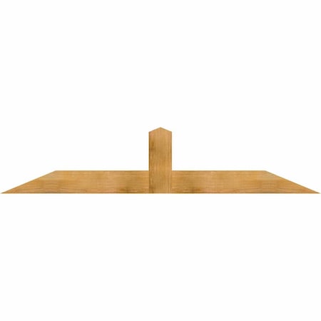 Ekena Millwork Portland Rough Sawn Timber Gable Bracket, Western Red Cedar, 84"W x 17"H x 4"D x 6"F, 5/12 Pitch GBW084X17X0406POR00RWR
